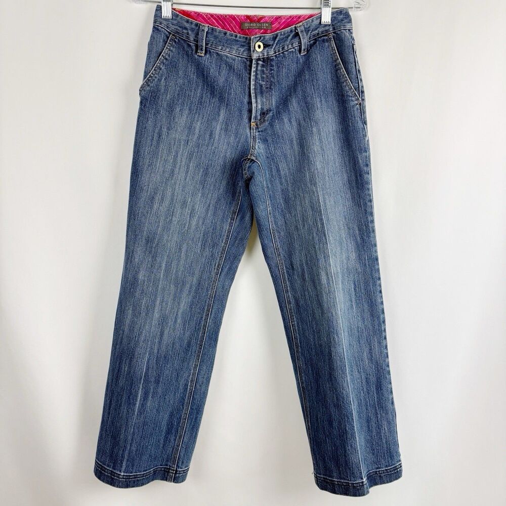 Sigrid Olsen Women Modernist 00 Blue Jeans 2 Petite